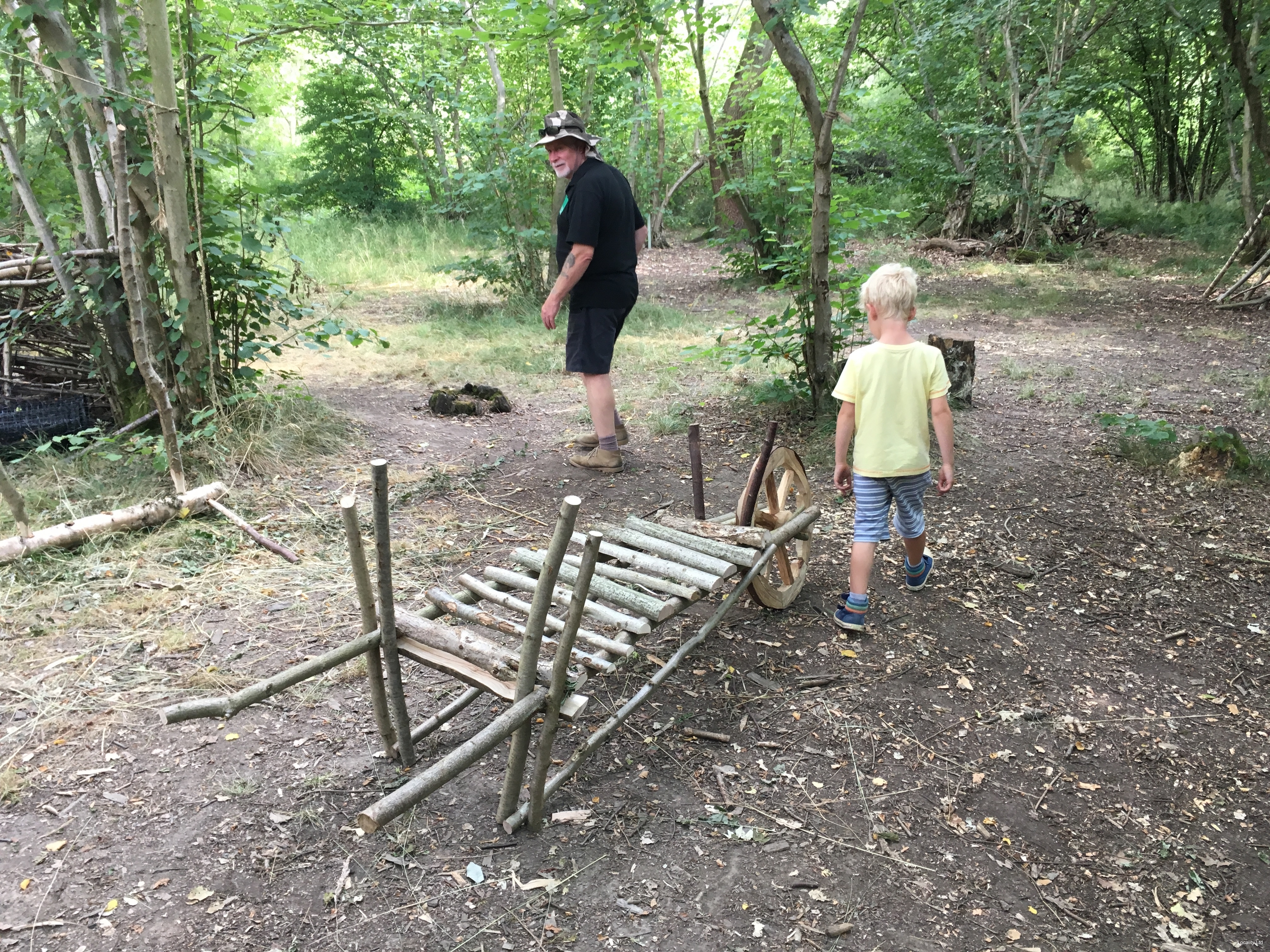 Ancient woodland, open grassland and overgrown scrub areas, and a few ponds. (Peterborough, Cambridgeshire)